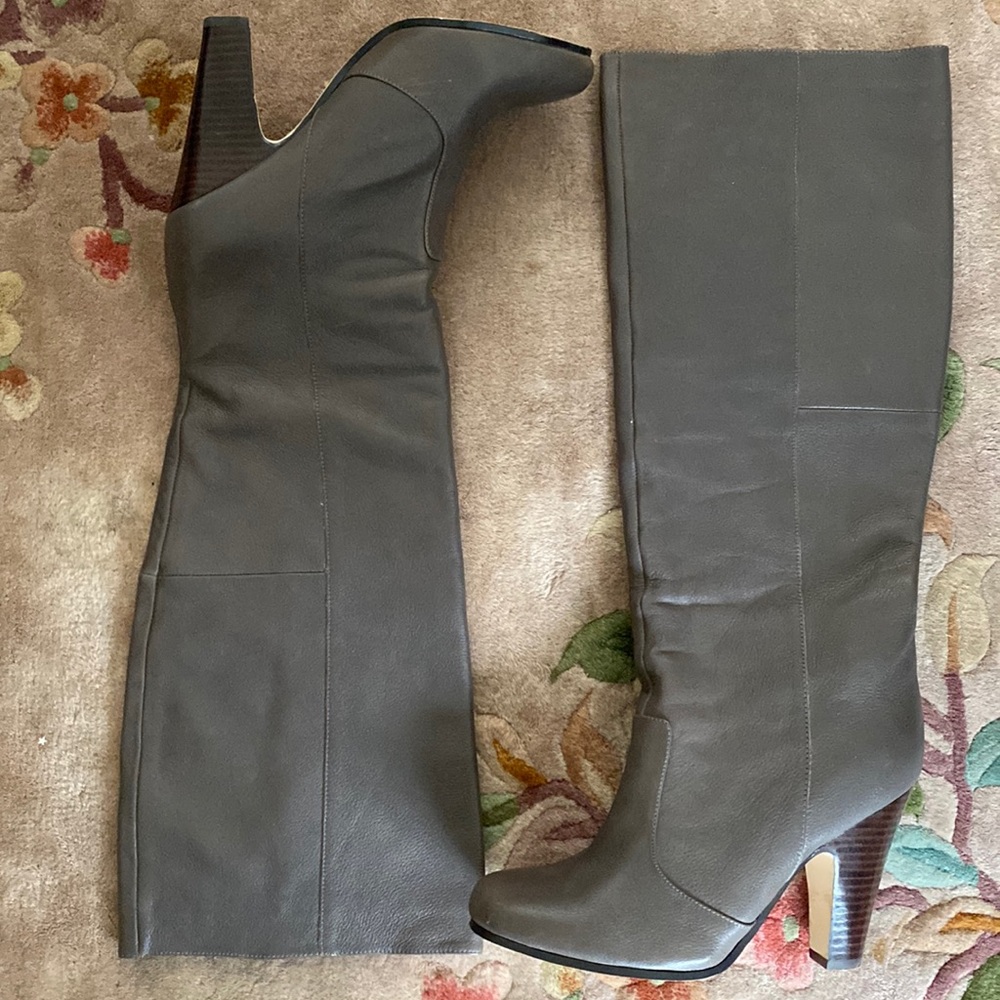 Beautiful gray dolce vita boots.